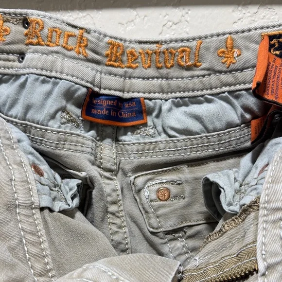 Rock Revival Women's Tan Straight Leg Jeans - Picture 7 of 10